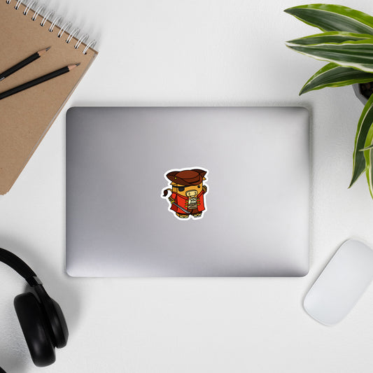 Cap'n Moo-Beard Sticker