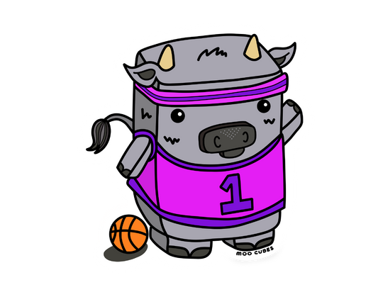 B-Ball Hooves Sticker