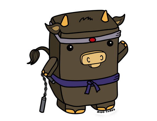 Master Cow-Fu Sticker