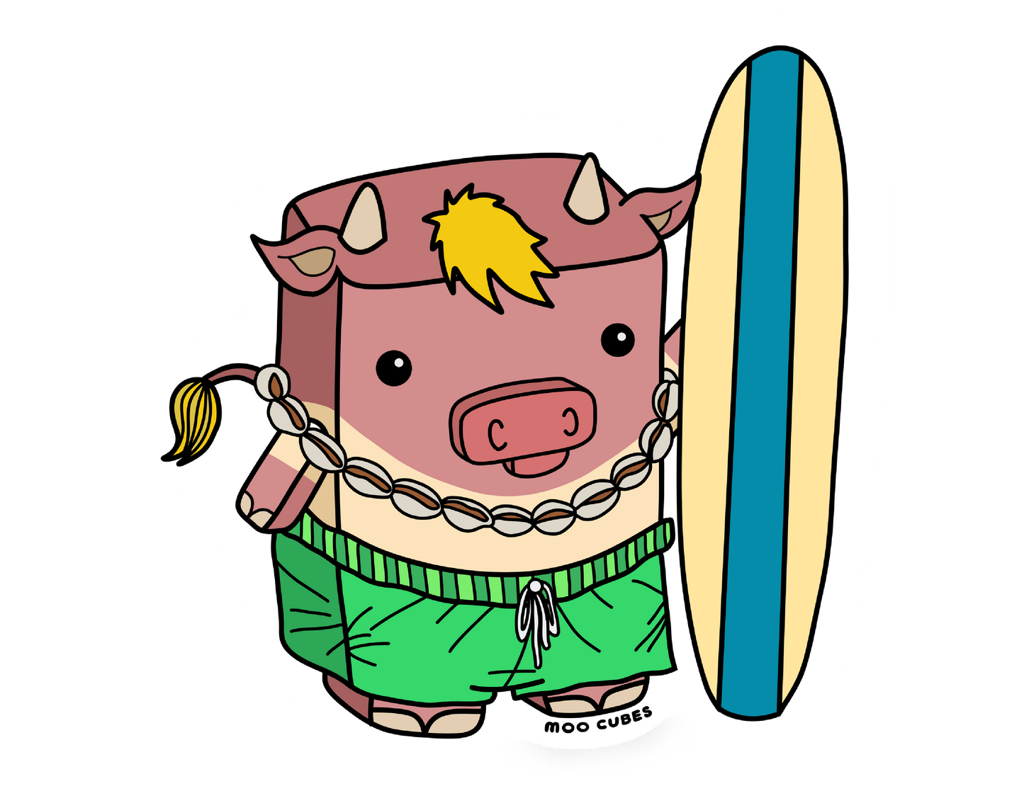 Cowabunga Sticker