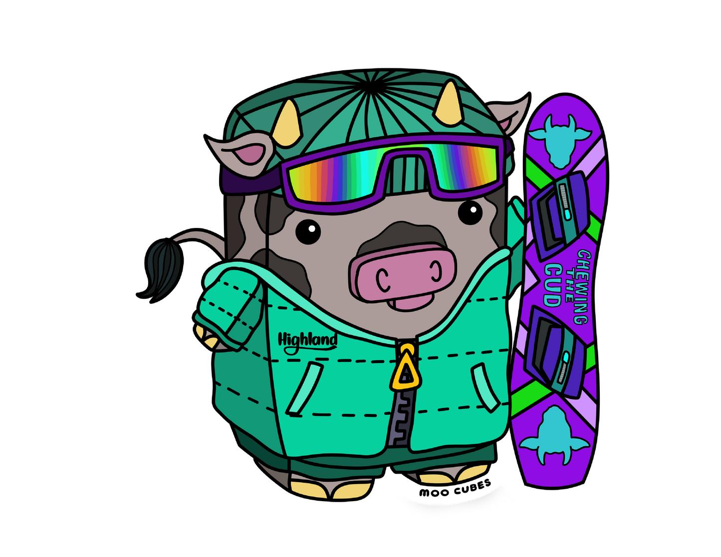 Highland Shredder Sticker