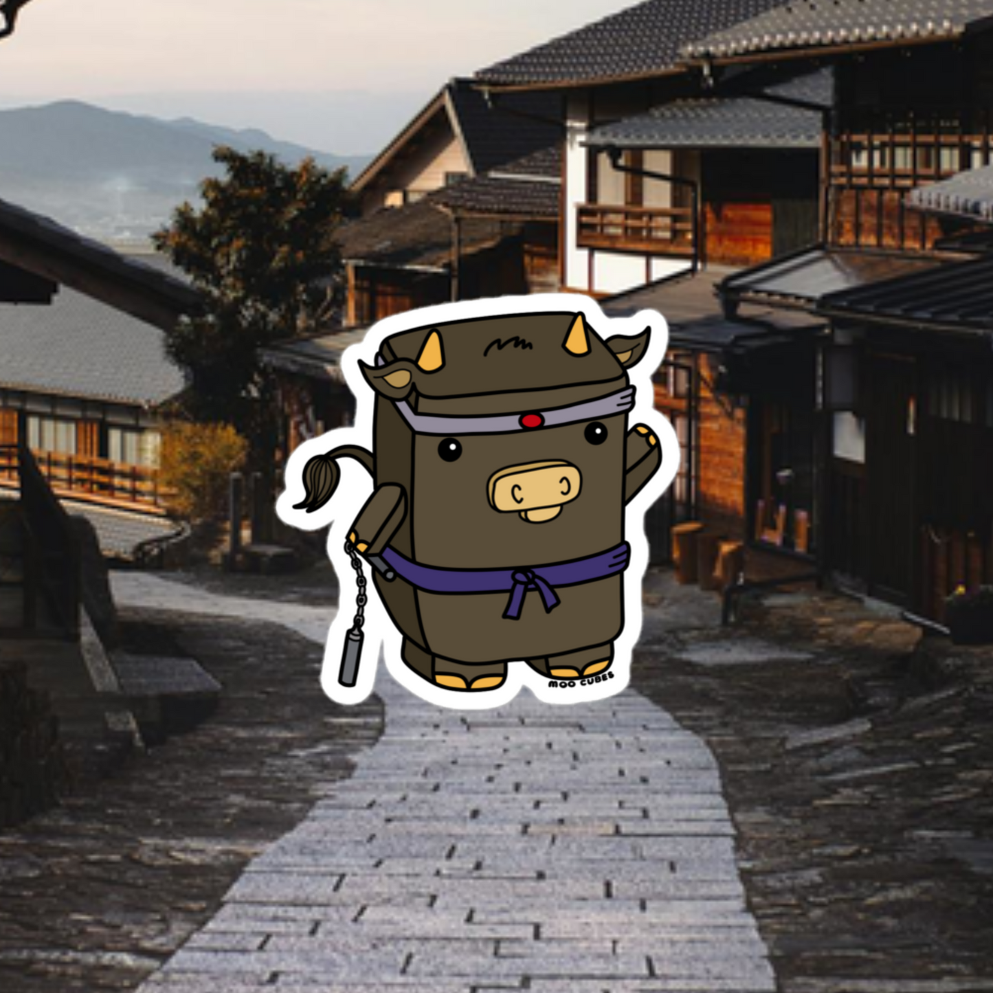 Master Cow-Fu Sticker