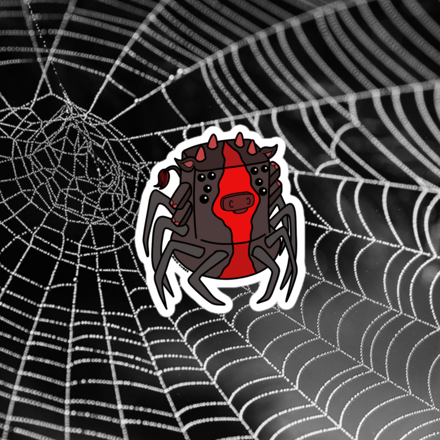 Spidey Cow Sticker