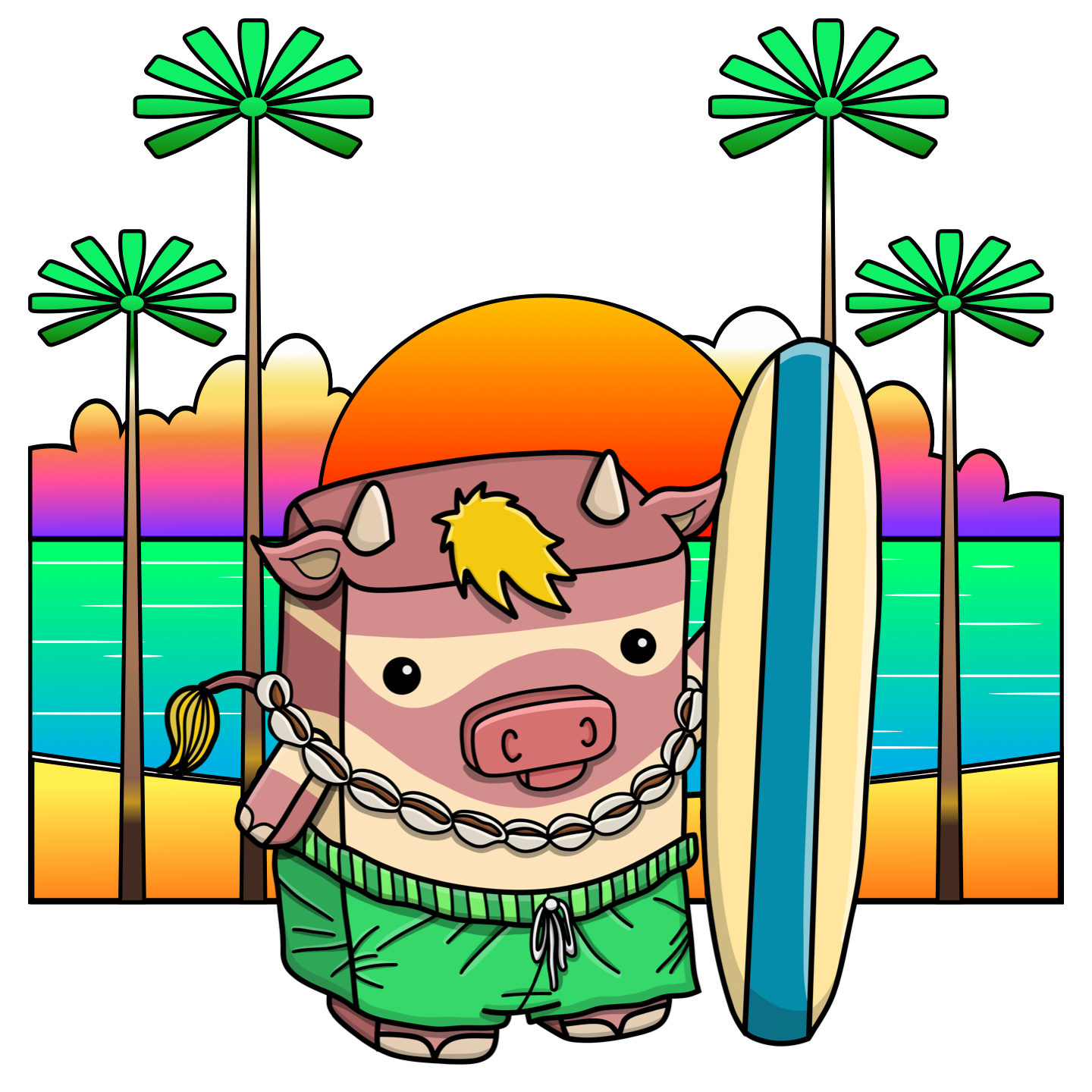 Cowabunga Surfer Shirt