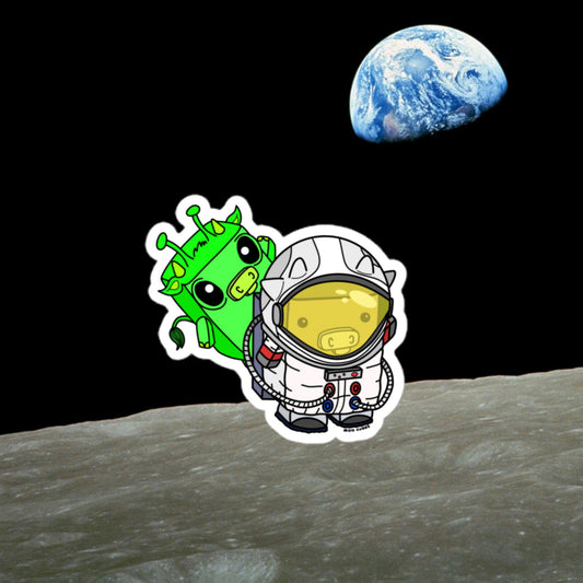 Cattle-actic Duo Sticker