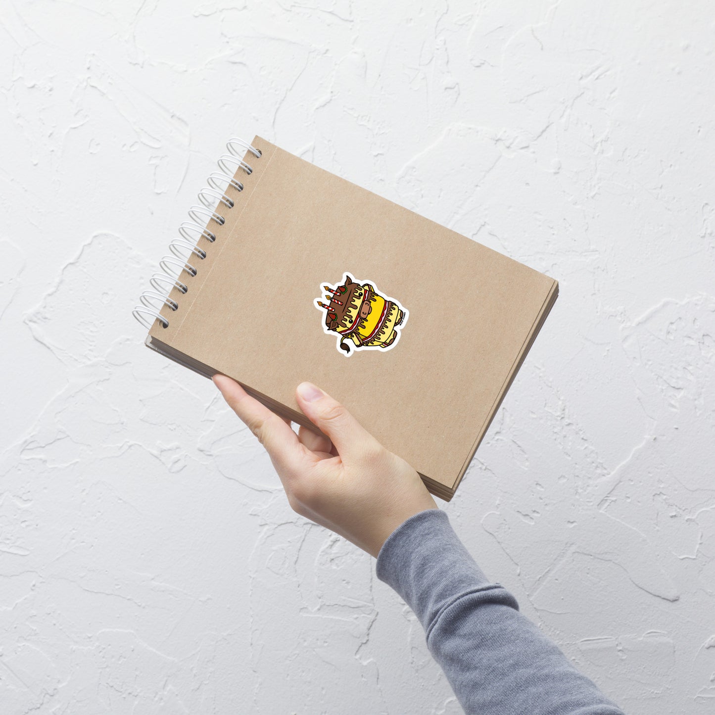 Bellow-Day Cake Sticker