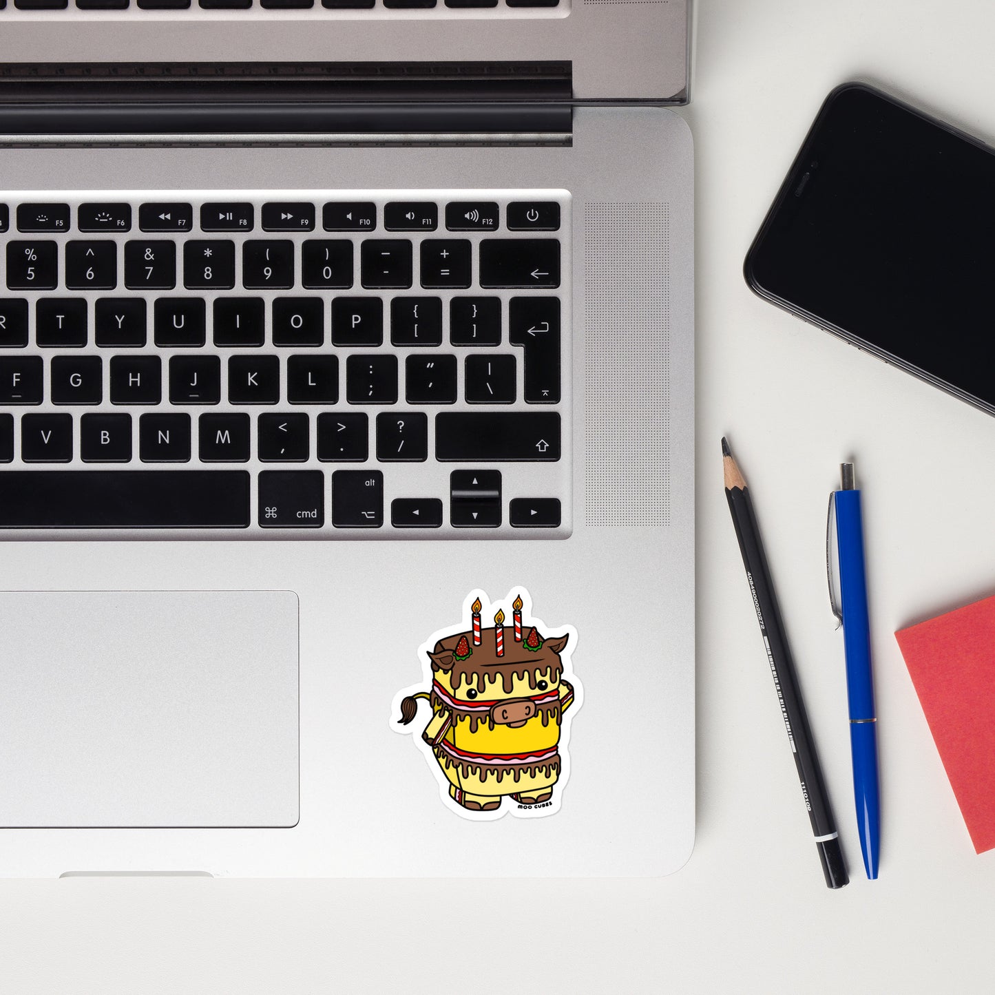 Bellow-Day Cake Sticker