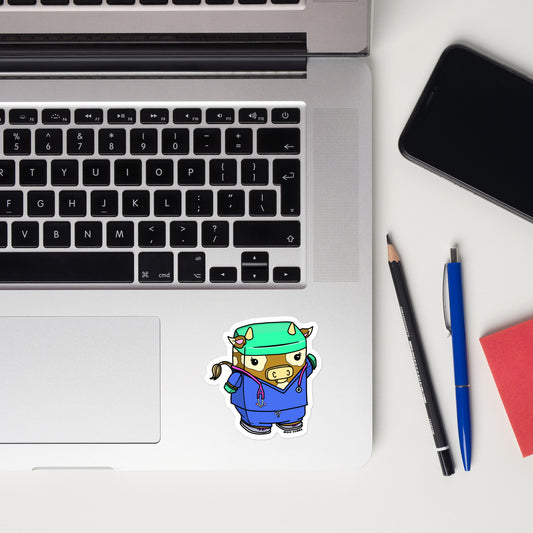 E-Moo-gency Nurse Sticker