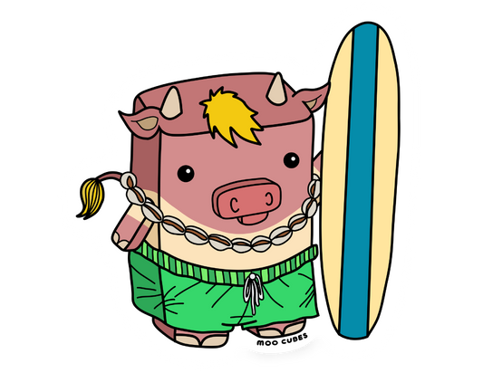 Cowabunga Sticker