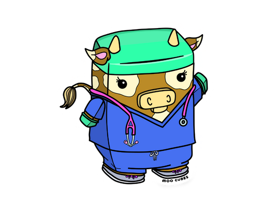 E-Moo-gency Nurse Sticker