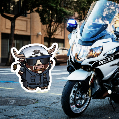 Longhorn of the Law Sticker